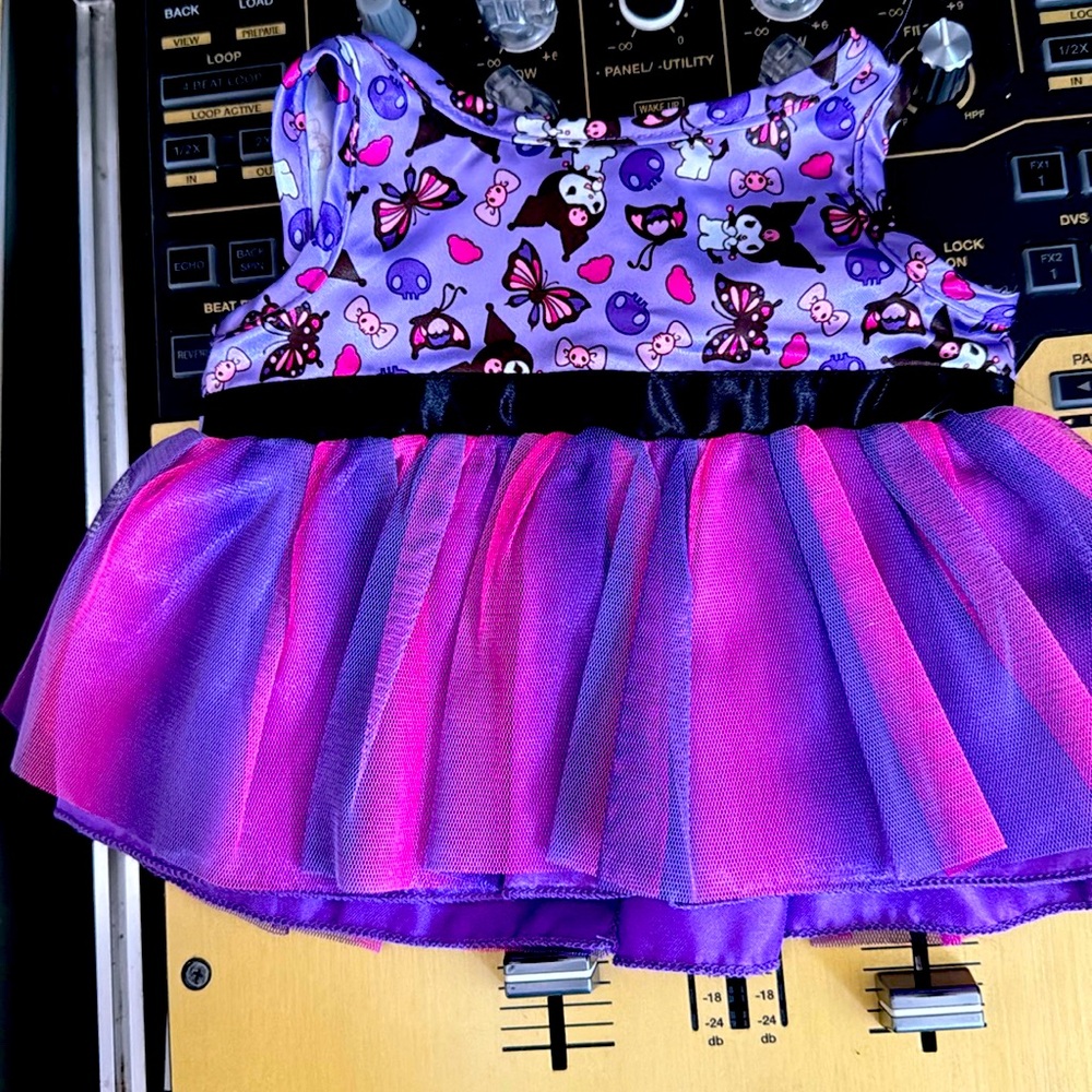 Build a Bear Hello Kitty kuromi dress